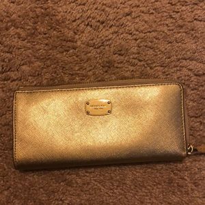 Gold Micheal Kors Wallet